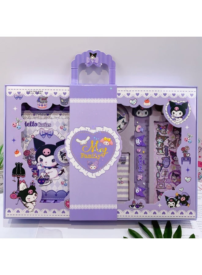 Sanrio Kuromi Student Stationery Set, School Supplies Gift Box Set, Suitable for Primary School Students - Image 2