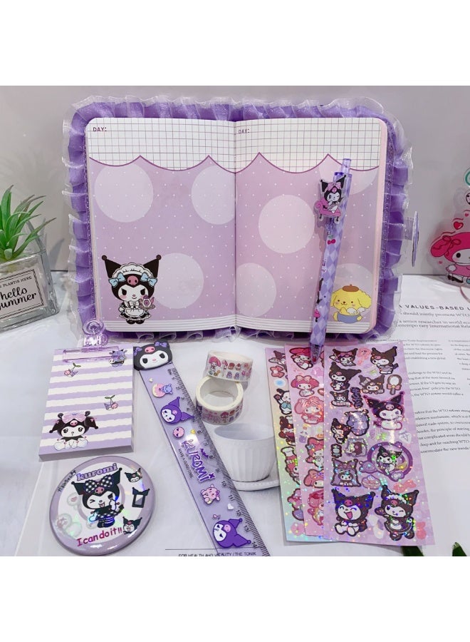 Sanrio Kuromi Student Stationery Set, School Supplies Gift Box Set, Suitable for Primary School Students - Image 5