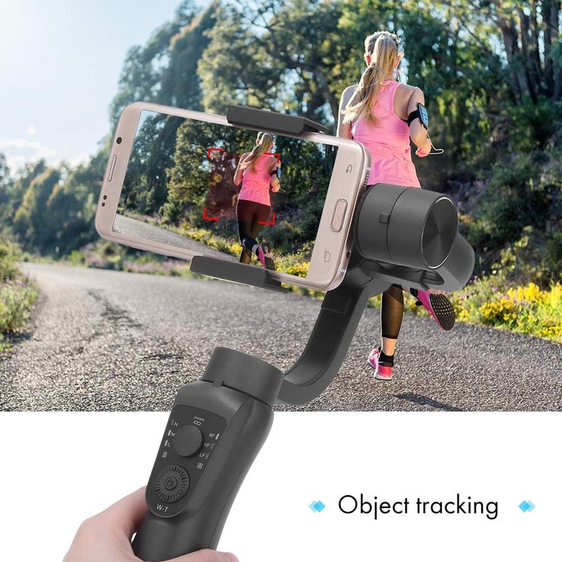Three Axis Handheld Phone Stabilizer, Black, ABS with Long Battery Life - Anti Shaking, Panorama, Compatible with Below 6.0 Inch Smartphones - Image 5