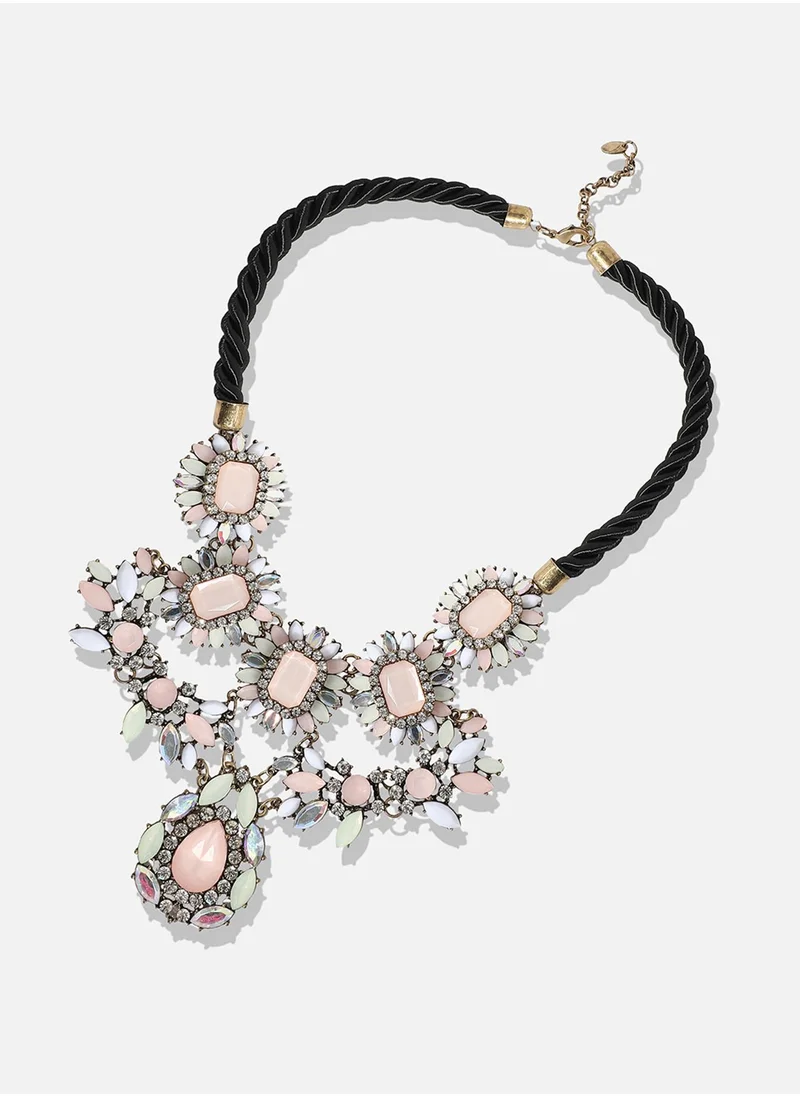 SOHI Designer Statement Stone Necklace