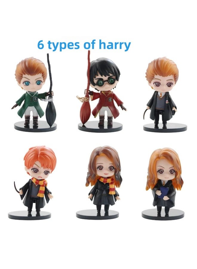 Magic Academy Series Car Doll Hermione Fred Blast Malfoy Harry Magic Hand Ornaments 