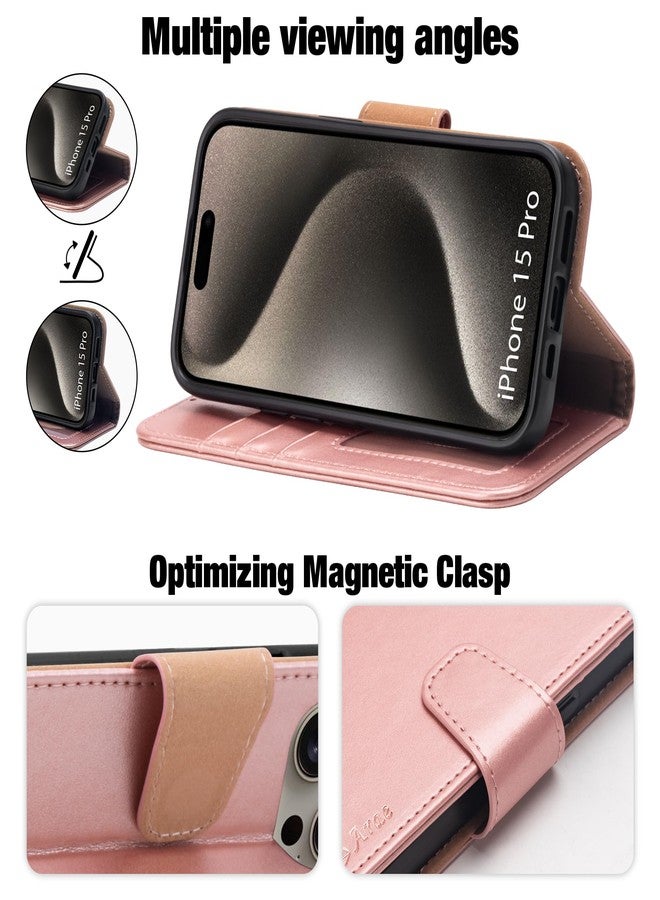 Arae iPhone 2023 Pro Case Notebook Type - Smartphone Case iPhone2023Pro [Horizontal Function with Strap and Card Pocket Lightweight] iPhone 2023 Pro 6.1 inch 2023 New Model Wallet Case Cover (iPhone - Image 3