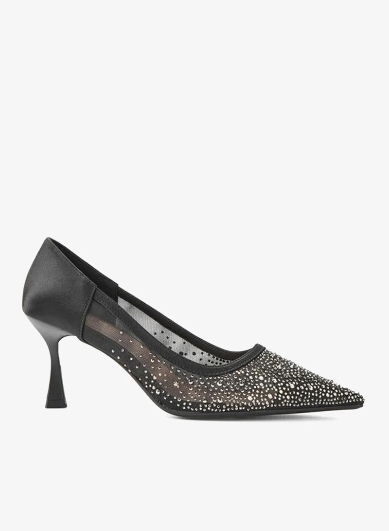 بابريكا Women Embellished Flared Heel Pumps