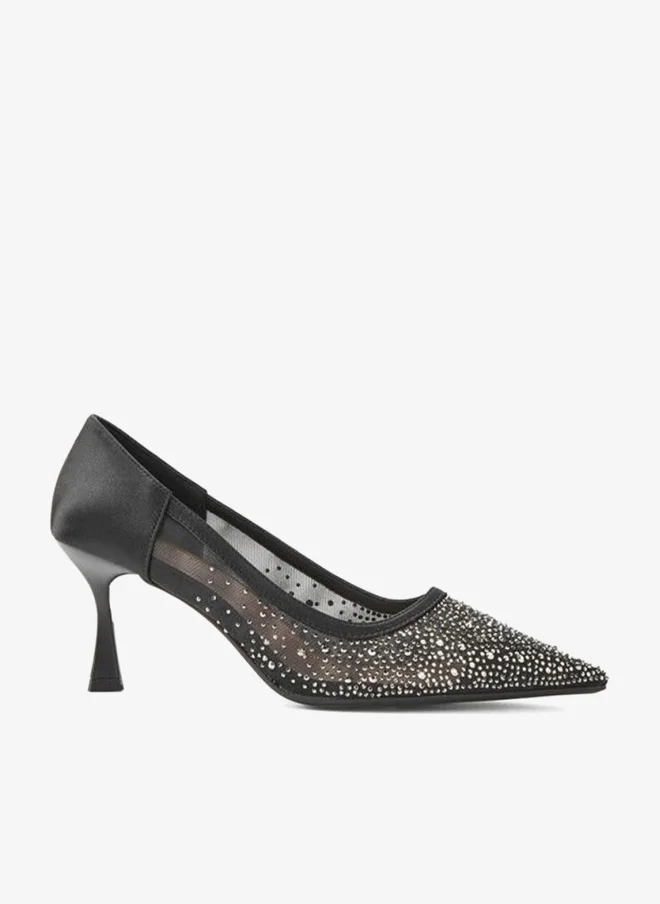 بابريكا Women Embellished Flared Heel Pumps