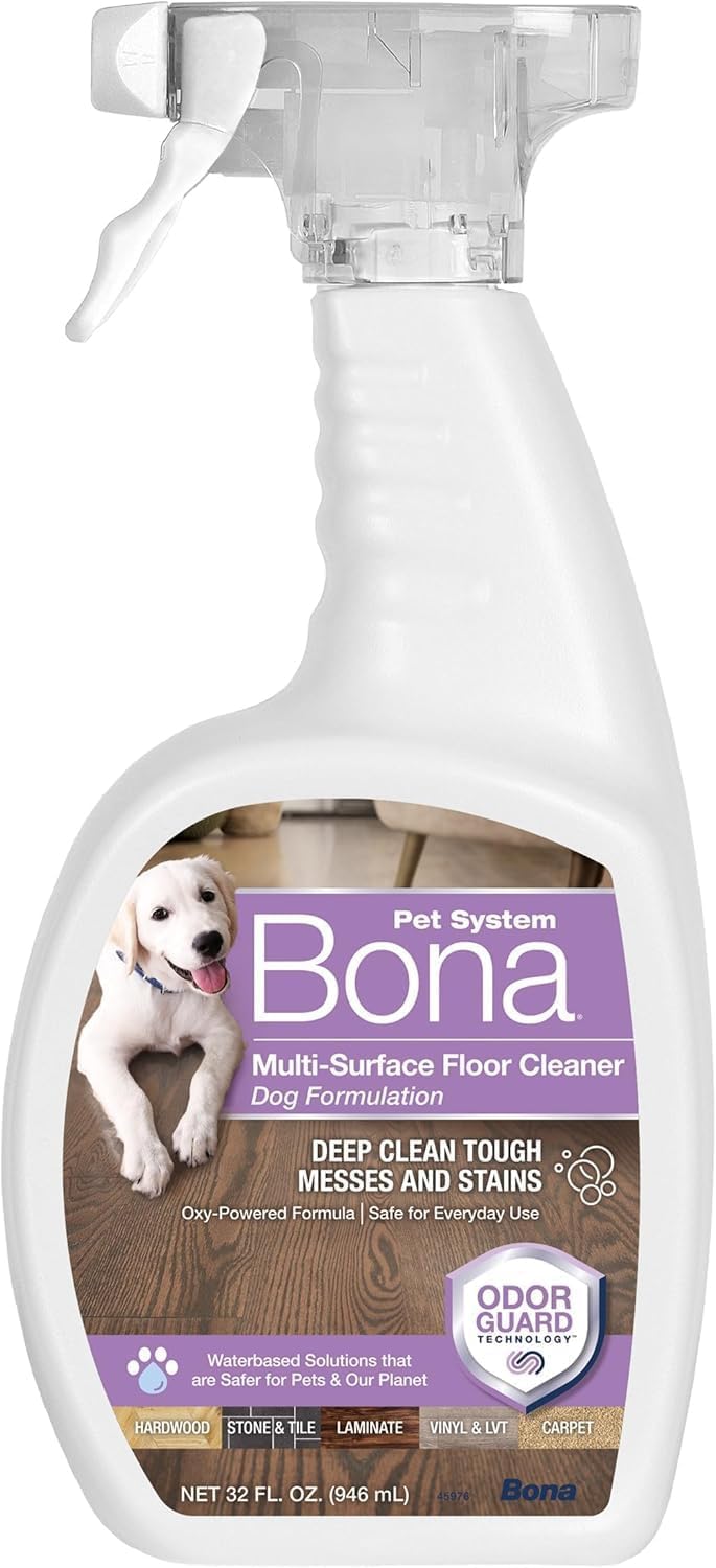 Bona Pet Spray Odor Eliminator, Dog Formulation, 32 fl oz, Safe for Carpeted Areas and Multi-Surface Floors - Image 1