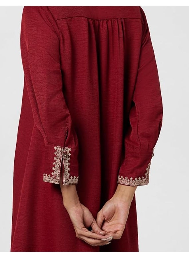BIBA Women Polyester Straight Dyed Kurta L - Image 2