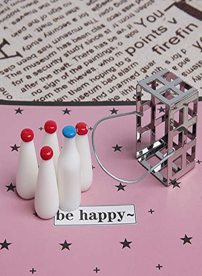 Acxico 1Set Miniature 1:12 Scale Emporium Four Milk Bottles and Crate - Image 5