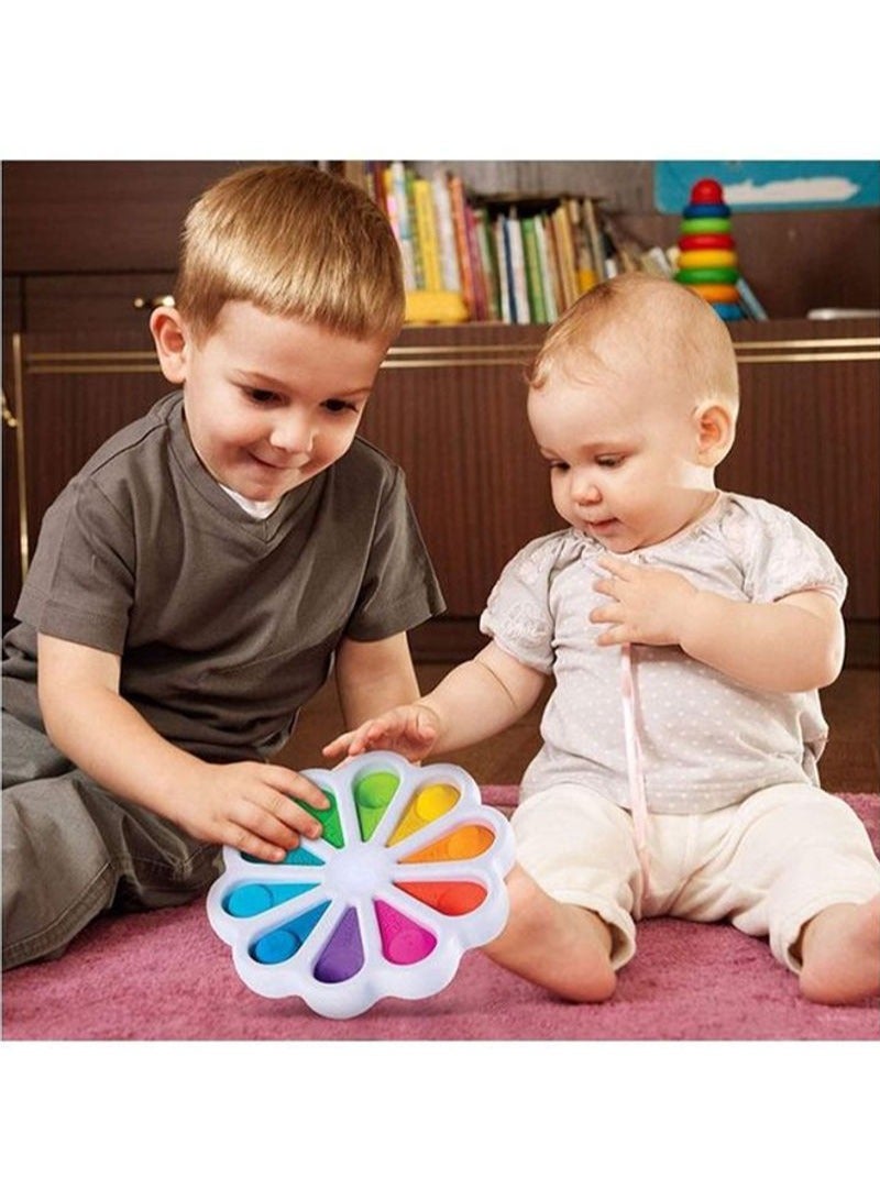 Flower Fidget  Sensory Simple Dimple Toy 5.9x5.9x0.98cm - Image 3