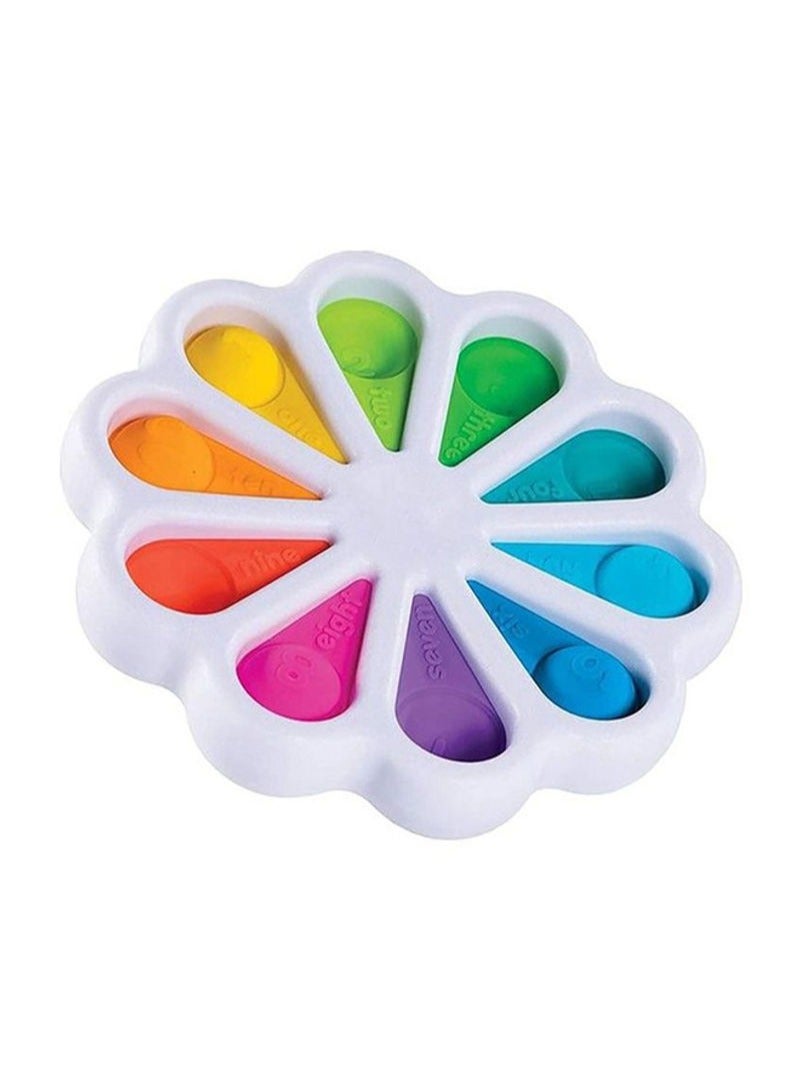 Flower Fidget  Sensory Simple Dimple Toy 5.9x5.9x0.98cm - Image 1