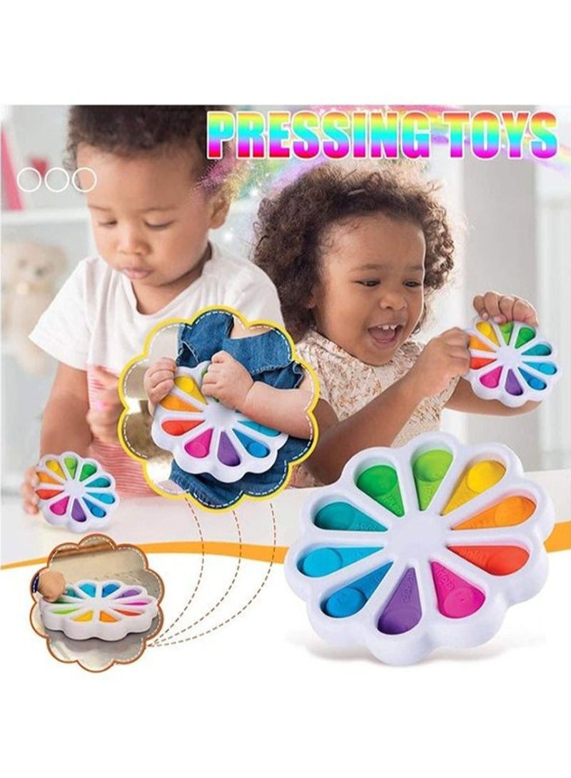 Flower Fidget  Sensory Simple Dimple Toy 5.9x5.9x0.98cm - Image 2