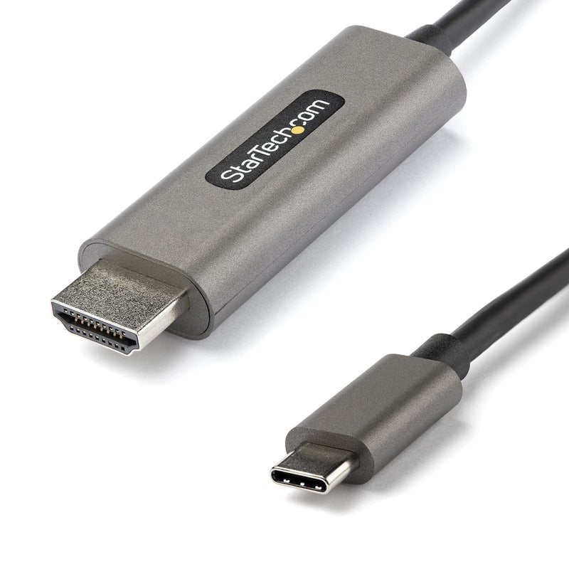 Startech.com StarTech.com 6ft (2m) USB C to HDMI Cable 4K 60Hz w/ HDR10 - Ultra HD USB Type-C to 4K HDMI 2.0b Video Adapter Cable - USB-C to HDMI HDR Monitor/Display Converter - DP 1.4 Alt Mode HBR3 (CDP2HDMM2MH)  - Image 1