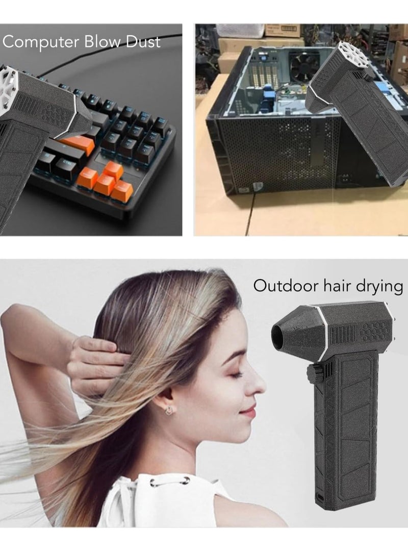 Relex Mini Blower, 130000RPM Air Blower Super, Stepless Speed Control Jet Dry Blower, Fast Charge Turbo Powered Mini Portable Blower, Mini Jet Blower for Cleaning, Camp - Image 5