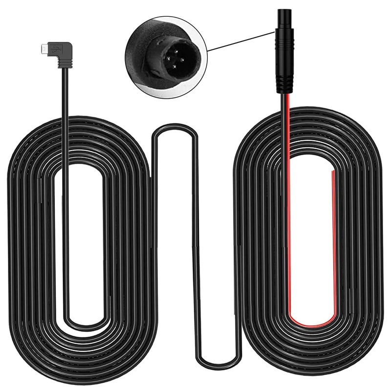 JOMISE 33 Ft Extension Cable Mini USB Backup Camera Cord 4 Pin Dash Cam Rear View Camera Ultra Long Cable with Reverse Trigger Wire Suitable for C810G814K17 ProT860 - Image 2