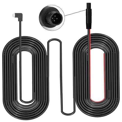 JOMISE 33 Ft Extension Cable Mini USB Backup Camera Cord 4 Pin Dash Cam Rear View Camera Ultra Long Cable with Reverse Trigger Wire Suitable for C810G814K17 ProT860 - Image 1
