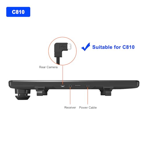 JOMISE 33 Ft Extension Cable Mini USB Backup Camera Cord 4 Pin Dash Cam Rear View Camera Ultra Long Cable with Reverse Trigger Wire Suitable for C810G814K17 ProT860 - Image 3