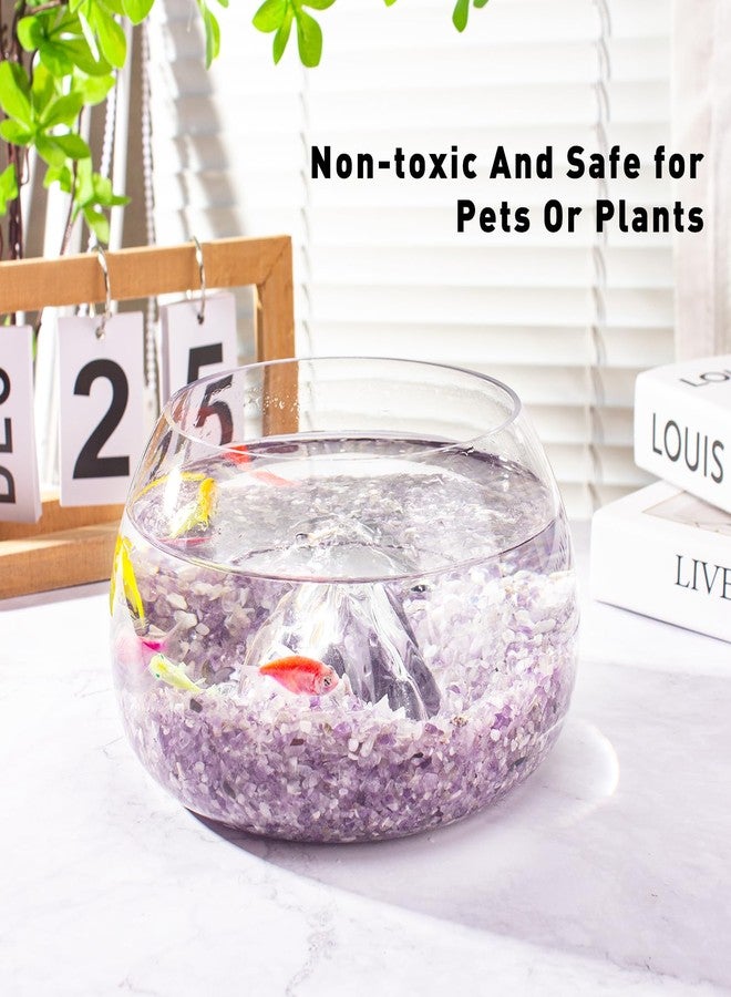 EZEELAI 3 Lb Amethyst Crushed Stones Quartz Crystals Chips Bulk, Natural Tumbled Healing Stones for Decorative Fish Tank Vase Fillers Aquarium Gravel Rocks - Image 4