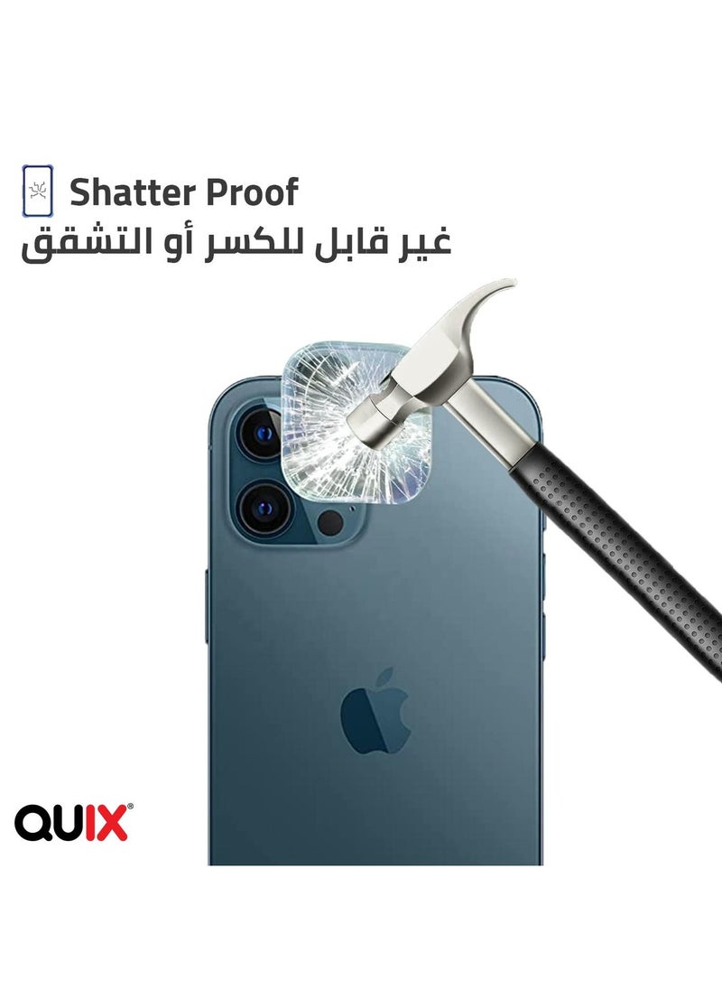 Camera Lens Protector for iPhone 15 pro/ 15 pro max Tempered glass with a durable and distinctive scratch-resistant metal frame - Protects the lens from damage and sudden shocks