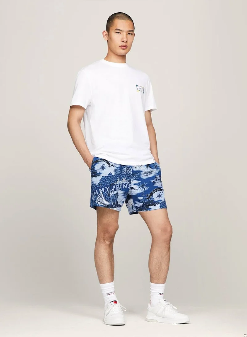 TOMMY JEANS Floral Logo Back Graphic T-Shirt