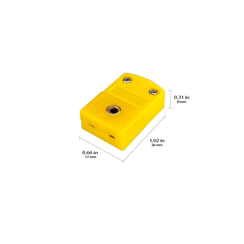 Xnrtop K-Type Thermocouple Connector Adapter Cable Connector 6 Pairs Male and Female Plugs - Image 4
