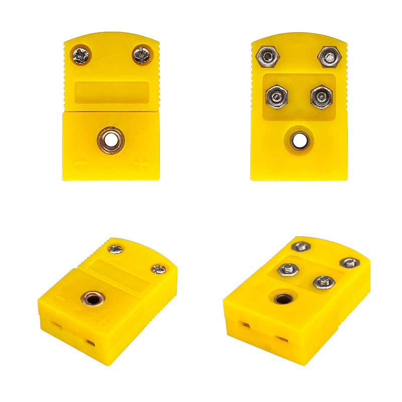 Xnrtop K-Type Thermocouple Connector Adapter Cable Connector 6 Pairs Male and Female Plugs - Image 2