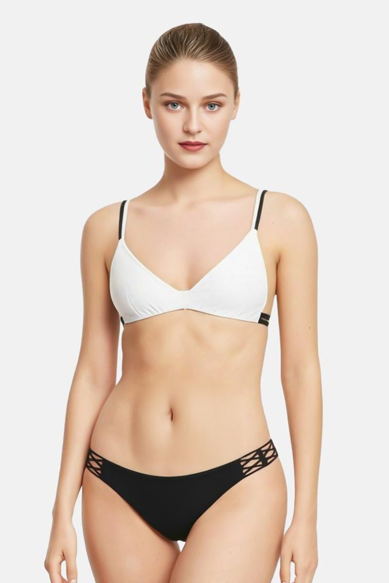 Billabong Women High Leg Plain Bikini Bottom, Black - Image 1