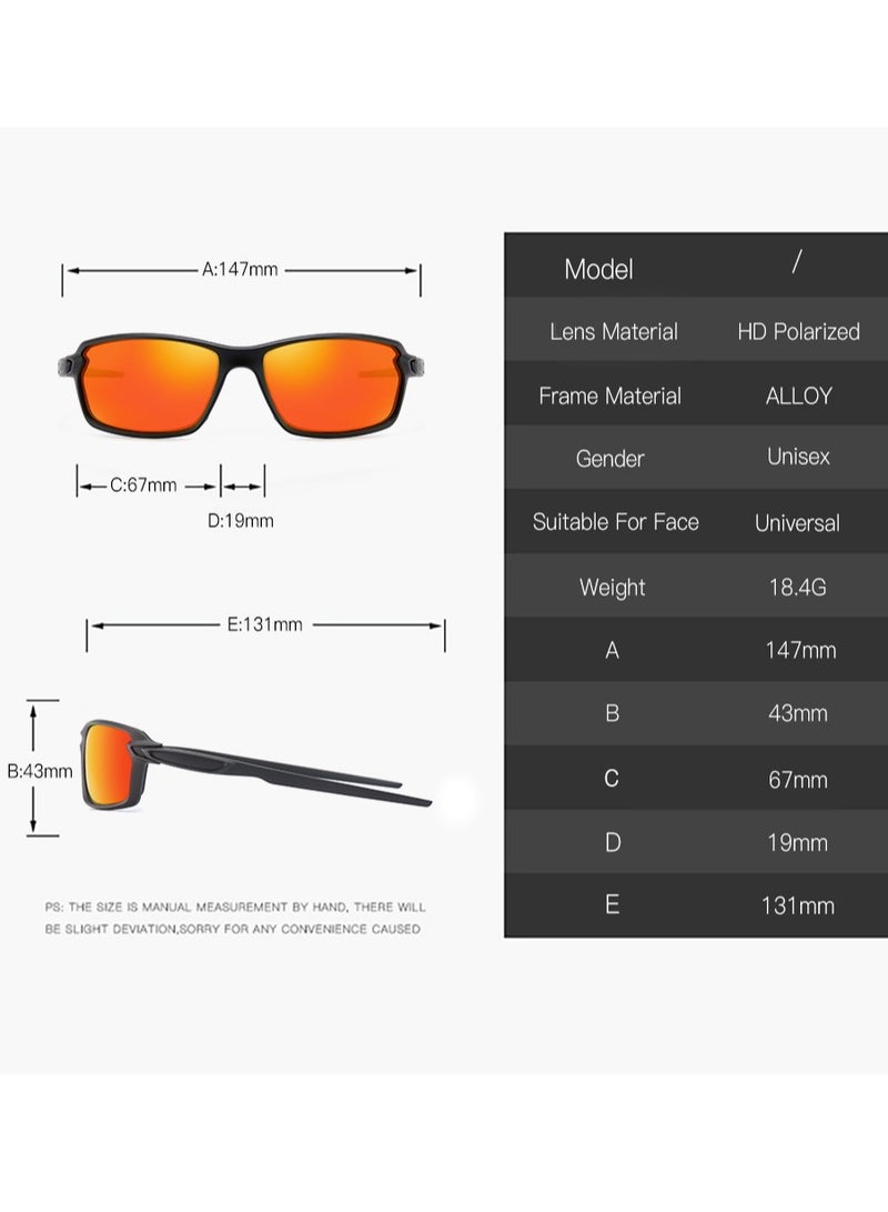 general Polarized sports sunglasses for men and women youth baseball cycling running glasses UV400 protection anti-ultraviolet sunglasses - Image 4