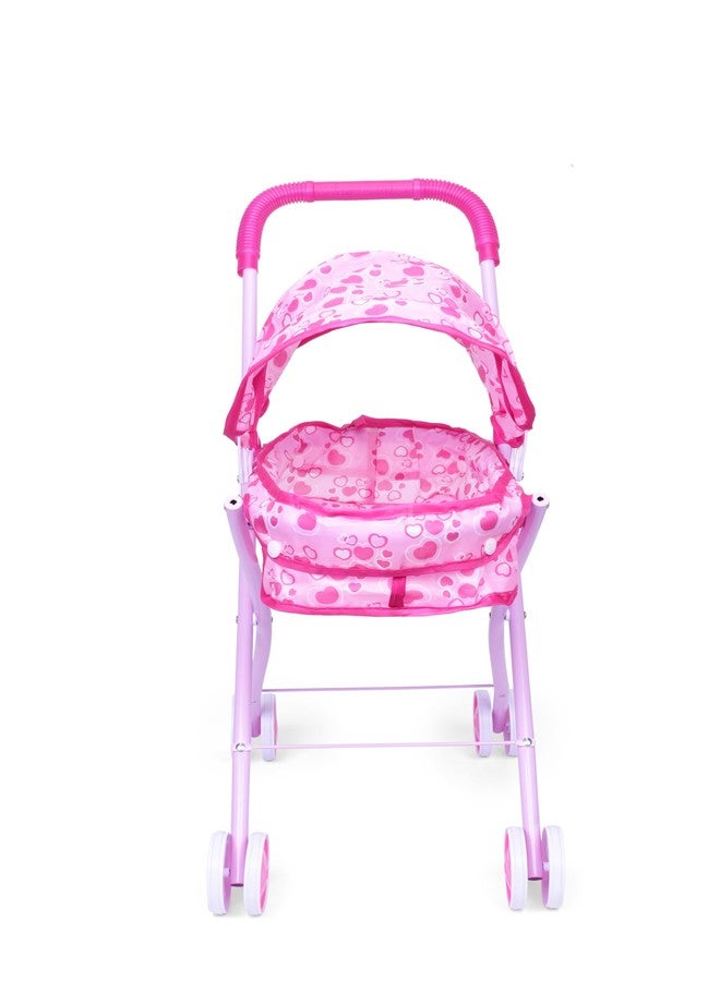 Ramson India Kid New Toy Set Toys Baby Doll Mini Stroller Real Stroller for Girls Doll Stroller - Pink - Image 5
