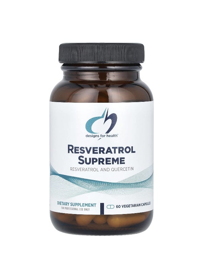 designs for health - Designs For Health, Resveratrol Supreme, 60 Vegetarian Capsules - Image 1