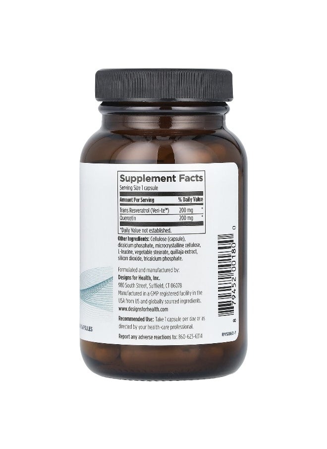 designs for health - Designs For Health, Resveratrol Supreme, 60 Vegetarian Capsules - Image 1