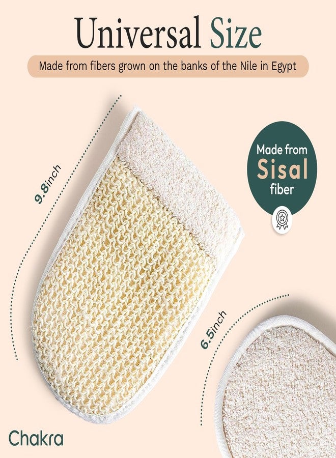 Chakra Fiber Exfoliating Hand Mitt - Scrub Glove for Deep Skin Exfoliation, Essential Bath and Shower Accessory - Image 2