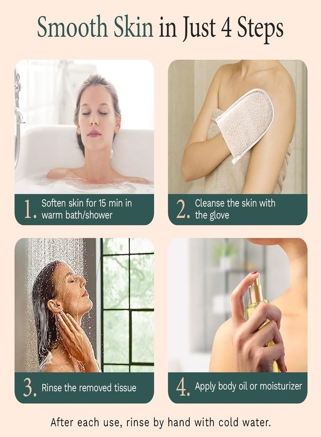 Chakra Fiber Exfoliating Hand Mitt - Scrub Glove for Deep Skin Exfoliation, Essential Bath and Shower Accessory - Image 3