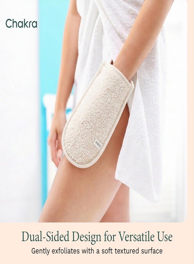 Chakra Fiber Exfoliating Hand Mitt - Scrub Glove for Deep Skin Exfoliation, Essential Bath and Shower Accessory - Image 4