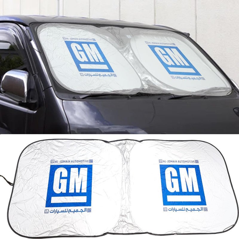 GM Car Windshield Sunshade Foldable Front Glass Cover 150 × 75 cm Reflective Heat Insulation UV Protection Interior Cooling Shield for Sedan SUV - Image 3