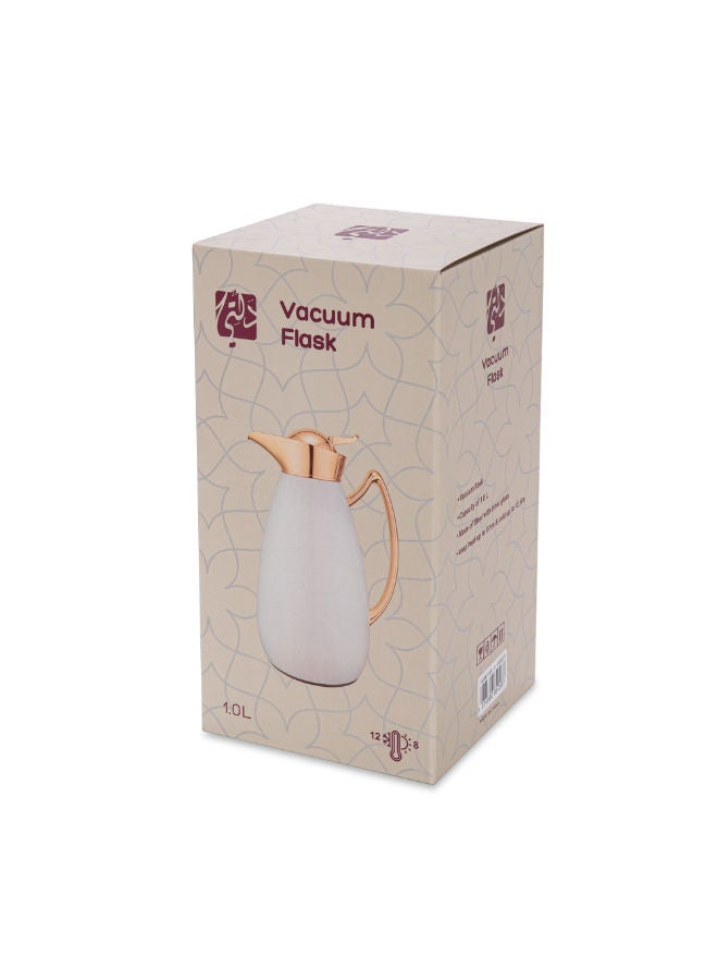 Dallaty Dallety Steel Flask White/Gold 1L - Image 4