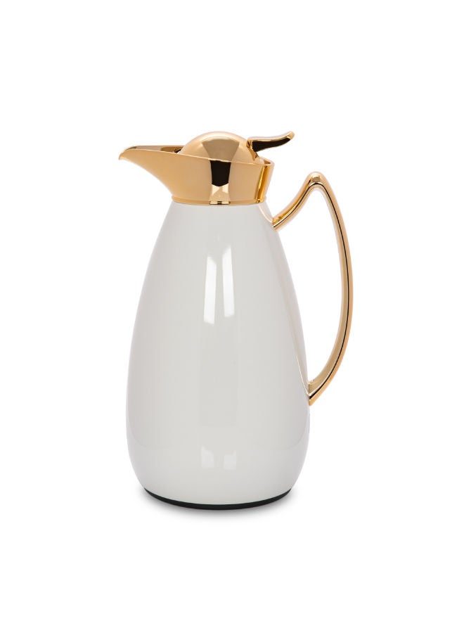Dallaty Dallety Steel Flask White/Gold 1L - Image 1