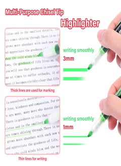 KASTWAVE Highlighters 12Pcs Neon Colors Chisel Tip Marker Pen for Highlight Art Pen Greeting Card Gift Card Writing Drawing Pens for Journaling Note Taking College Preppy School Supplies 6 Colors  - Image 4