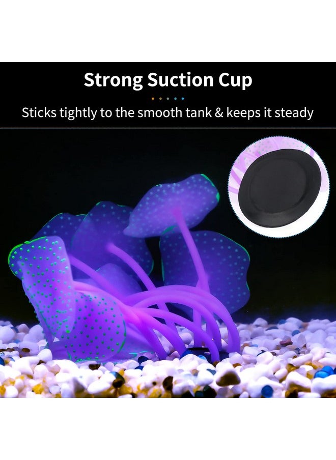 Uniclife Uniclife Silicone Coral Plant Decorations Glowing Artificial Ornament for Fish Tank Aquarium, Green, Ball Shape  - Image 4