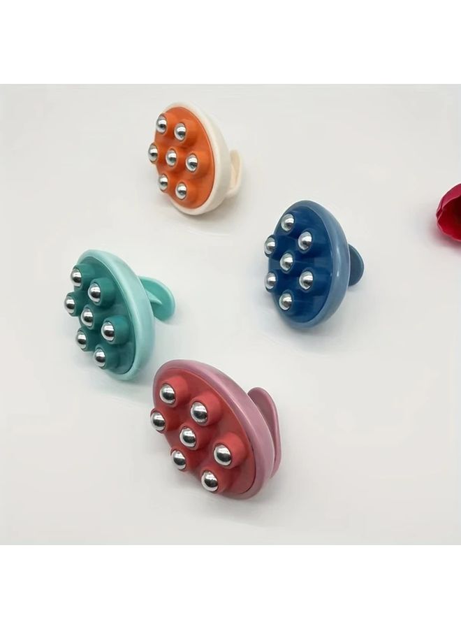 Multi Color Simple And Practical Seven Roller Ball Hand Massager Full Body Massager Relax Muscles Dredge Meridians - Image 4