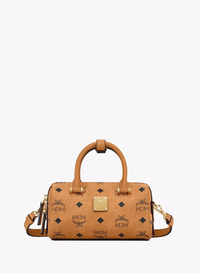 MCM Aren Boston Bag in Visetos Original - Image 1
