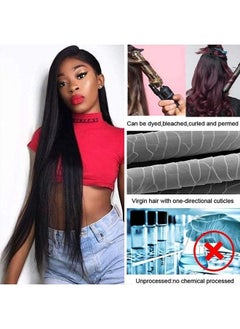 QTHAIR 12A Indian Long Virgin Straight Hair 2 Bundles (32 32 Inches) Long Straight Human Hair Extensions Can be Dyed And Styled Hair Weaving  - Image 2