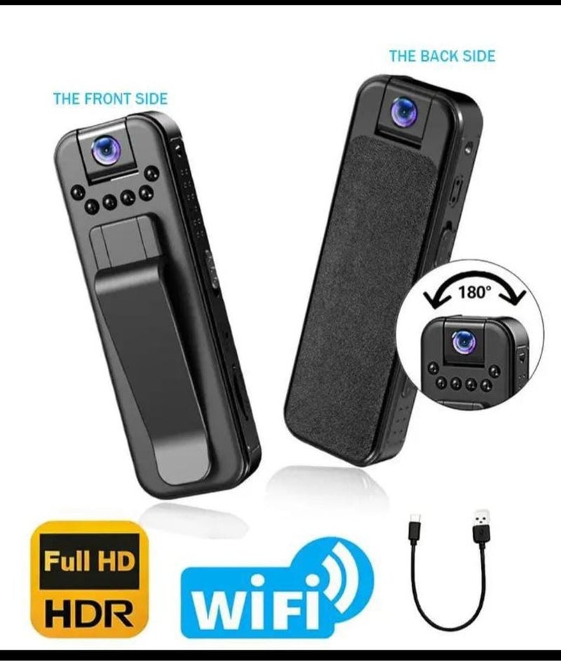 1080P HD WiFi Video Recorder Mini Camera 3D Stereo Voice Recorder Clip Camera - Image 2