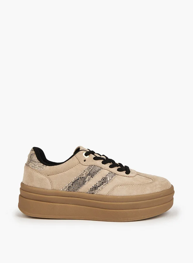 Celeste Women's Panelled Lace-Up Sneakers