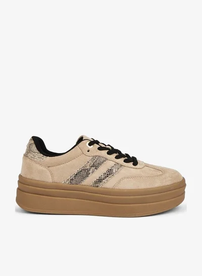 Celeste Women's Panelled Lace-Up Sneakers