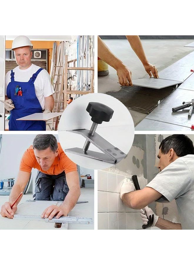 ProTileMaster Manual Tile Leveling Tool Silvery 0.1mm Precision Adjustable Height for Wall and Top Decoration - Image 5