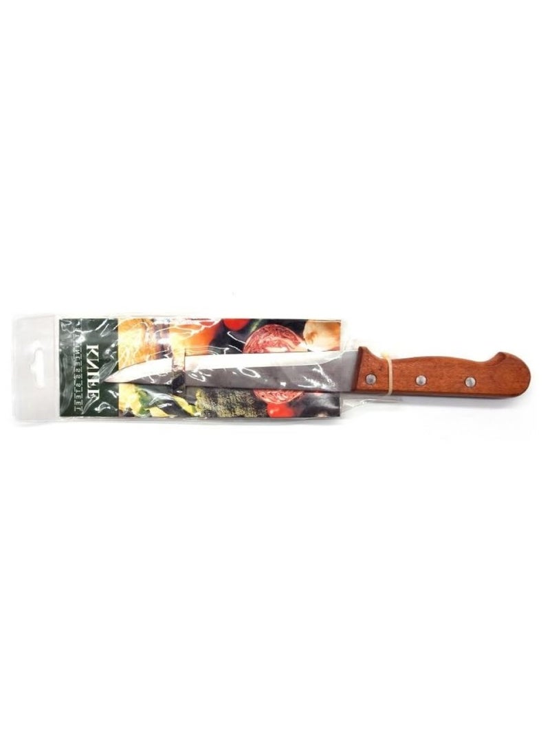 LTR Str Ncs-C001 7S Stainless Steel Carving Knife With Wooden Handle  7-Inch Size  - Image 2