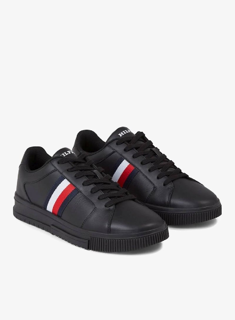 TOMMY HILFIGER Essential Leather Signature Tape Sneakers - Image 3