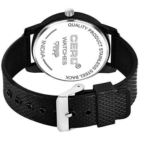 CERO MAHA-05 Men's Mahadev Analog watch Bracelet Combo Set (Black) - Image 3
