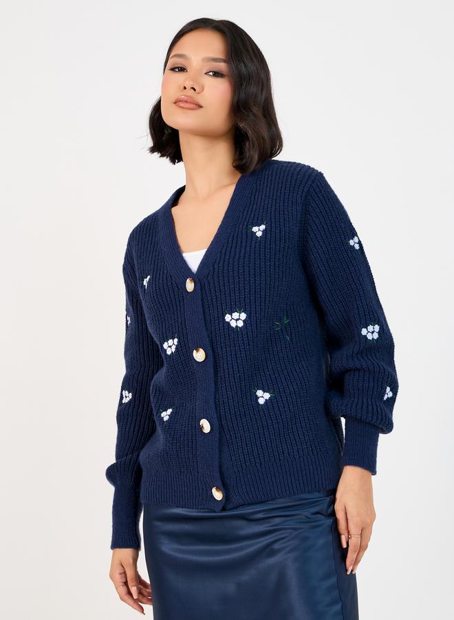 ستايلي كارديجان بقصة عادية وأزرار غلق - Image 1