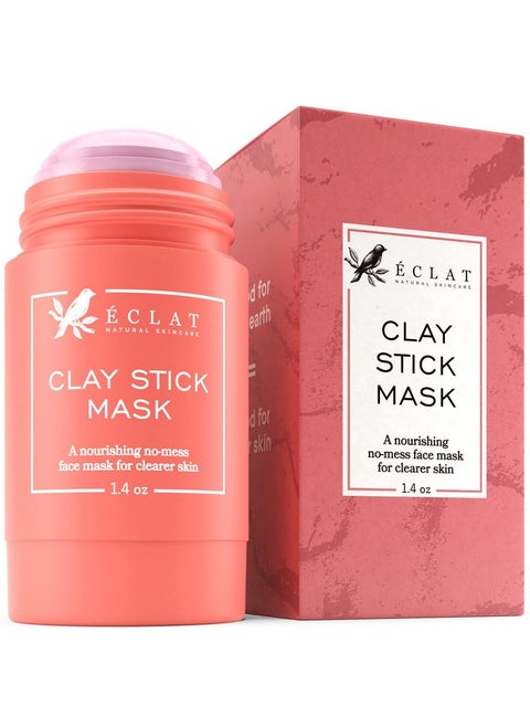 Nourishing Clay Stick Mask For Clearer Brighter And Hydrated Skin Unclog Pores And Removes Blackheads With Detoxifying Kaolin Clay And Caffeine 1.4 Oz