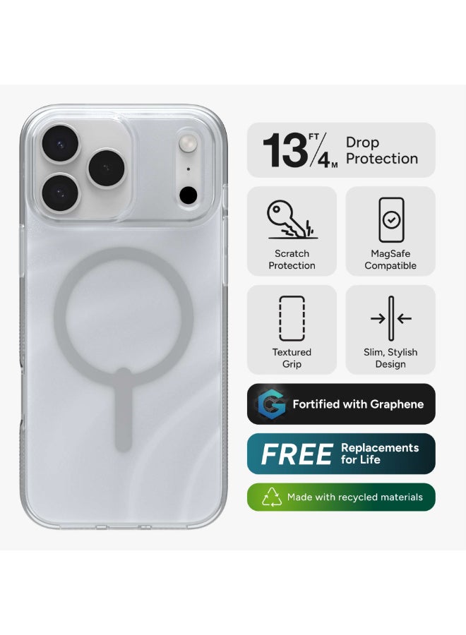 زاج حافظة آيفون 17 برو ماكس – غلاف ميلان سناب متوافق مع MagSafe بقوة الجرافين، حماية من السقوط حتى 13 قدم ومقاومة للاصفرار – ذهب لامع - Image 1